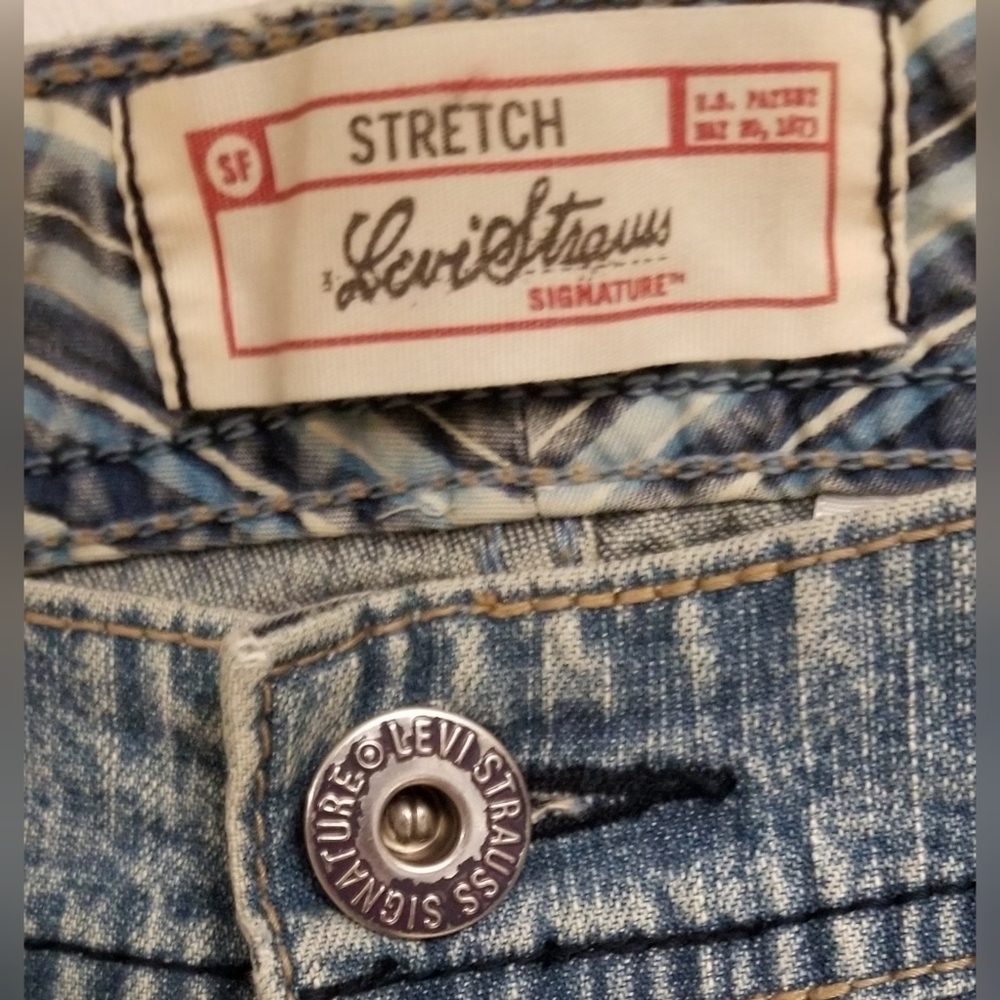Levi's Strauss‎ Signature Bootcut Stretch Jean's Boho Rustic Women's Size 4 - Picture 5 of 6